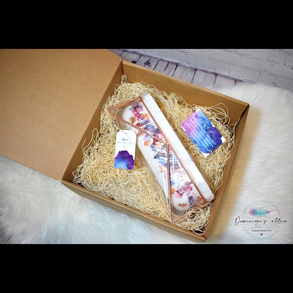 Rose gold, cranberry & navy planter - Picture 8 of 8